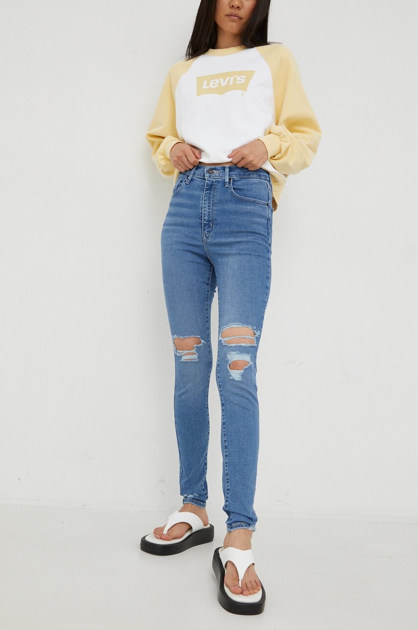 Rifle Levi's Mile High Super Skinny dámske, vysoký pás