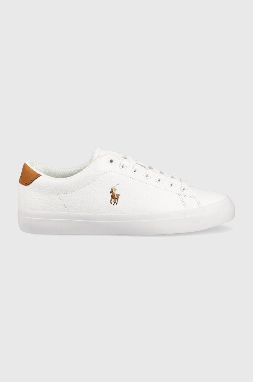 Kožené tenisky Polo Ralph Lauren Longwood biela farba, 816877702001