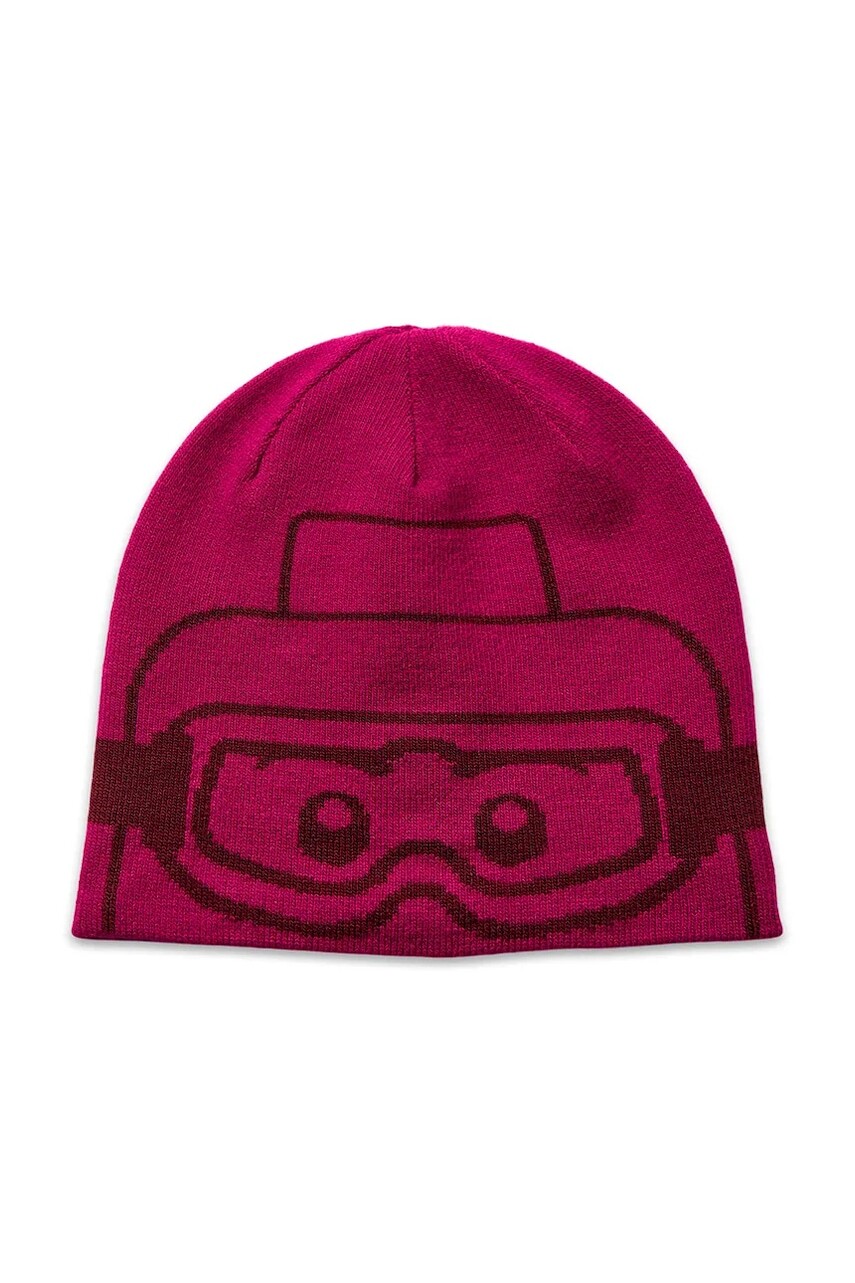Detská čiapka Lego Wear fialová farba biela