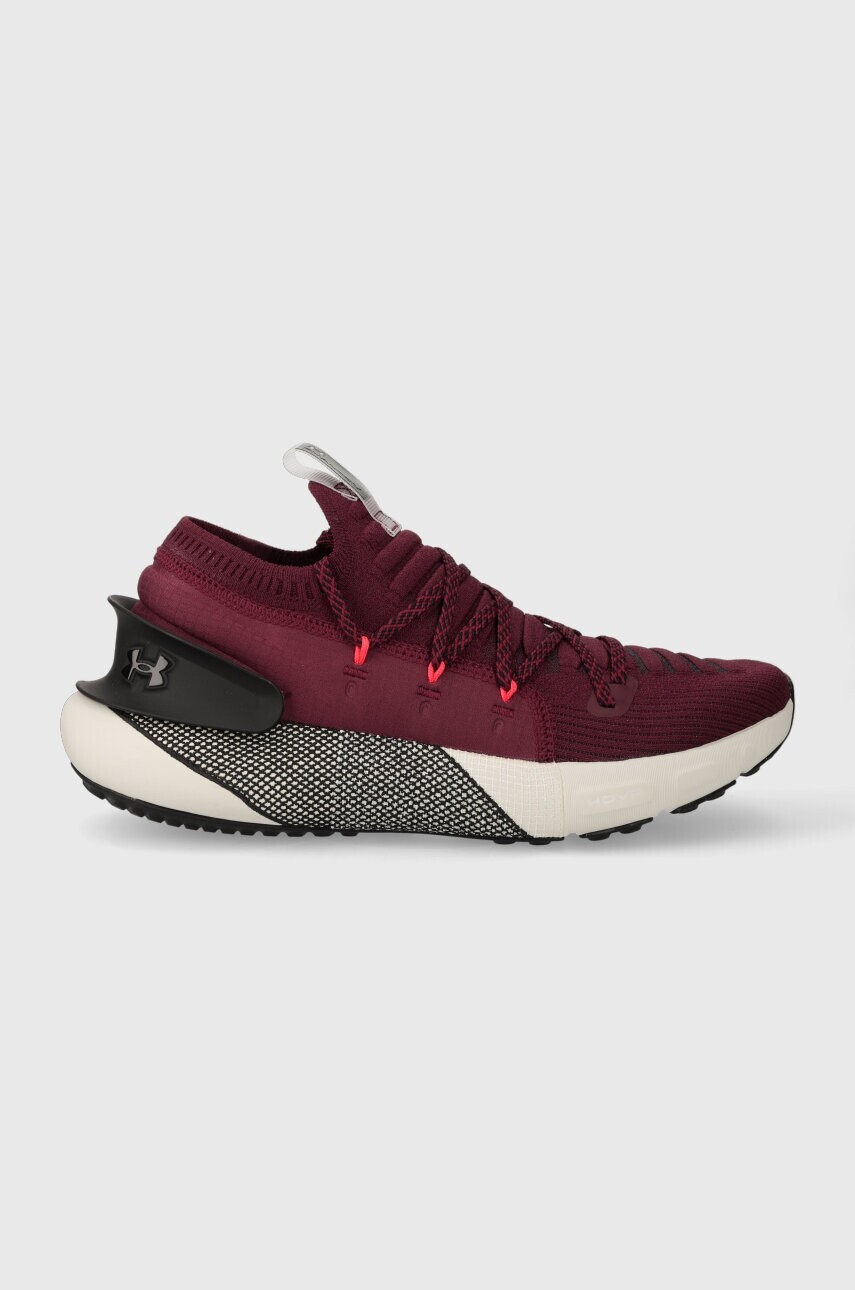Bežecké topánky Under Armour HOVR Phantom 3 bordová farba