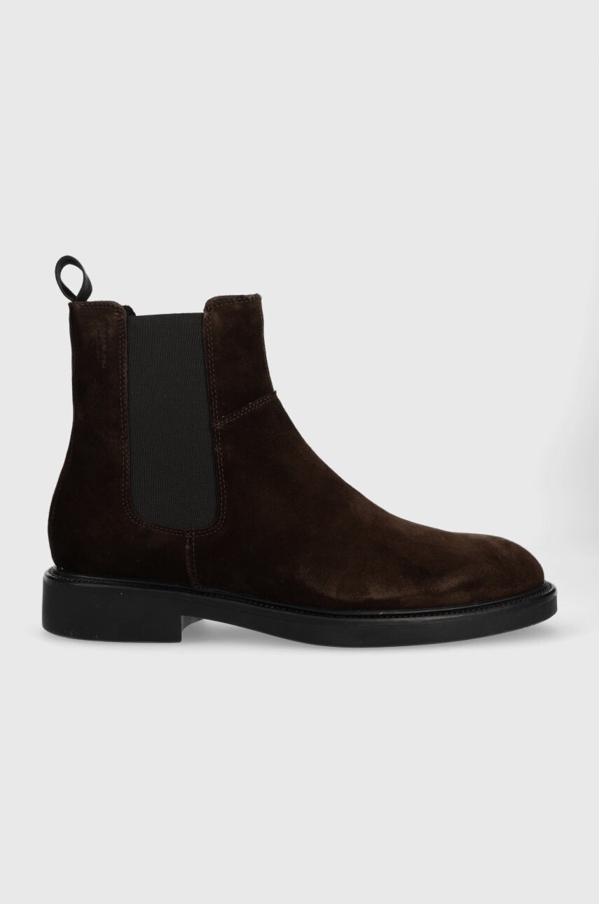 Semišové topánky chelsea Vagabond Shoemakers Alina pánske, hnedá farba