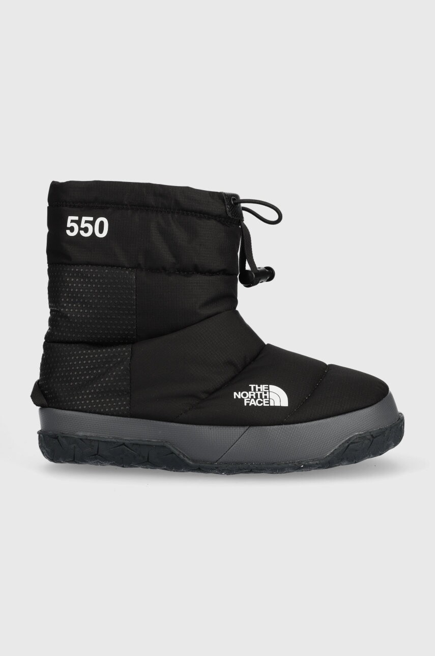 Snehule The North Face WOMEN S NUPTSE APRES BOOTIE čierna farba
