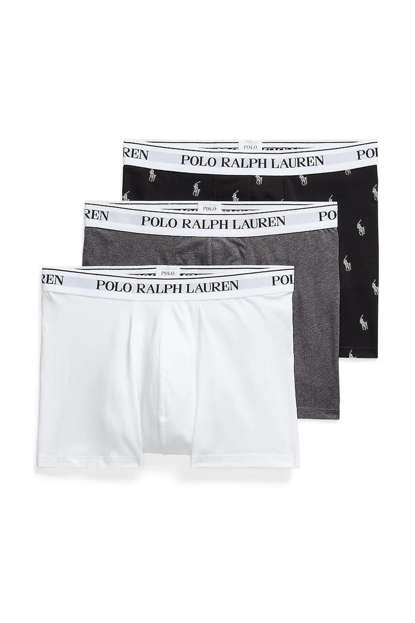 Boxerky Polo Ralph Lauren 3-pak pánske, šedá farba, 714830299