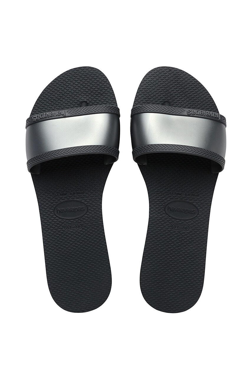Žabky Havaianas YOU dámske, šedá farba, na plochom podpätku, 4147238.0074