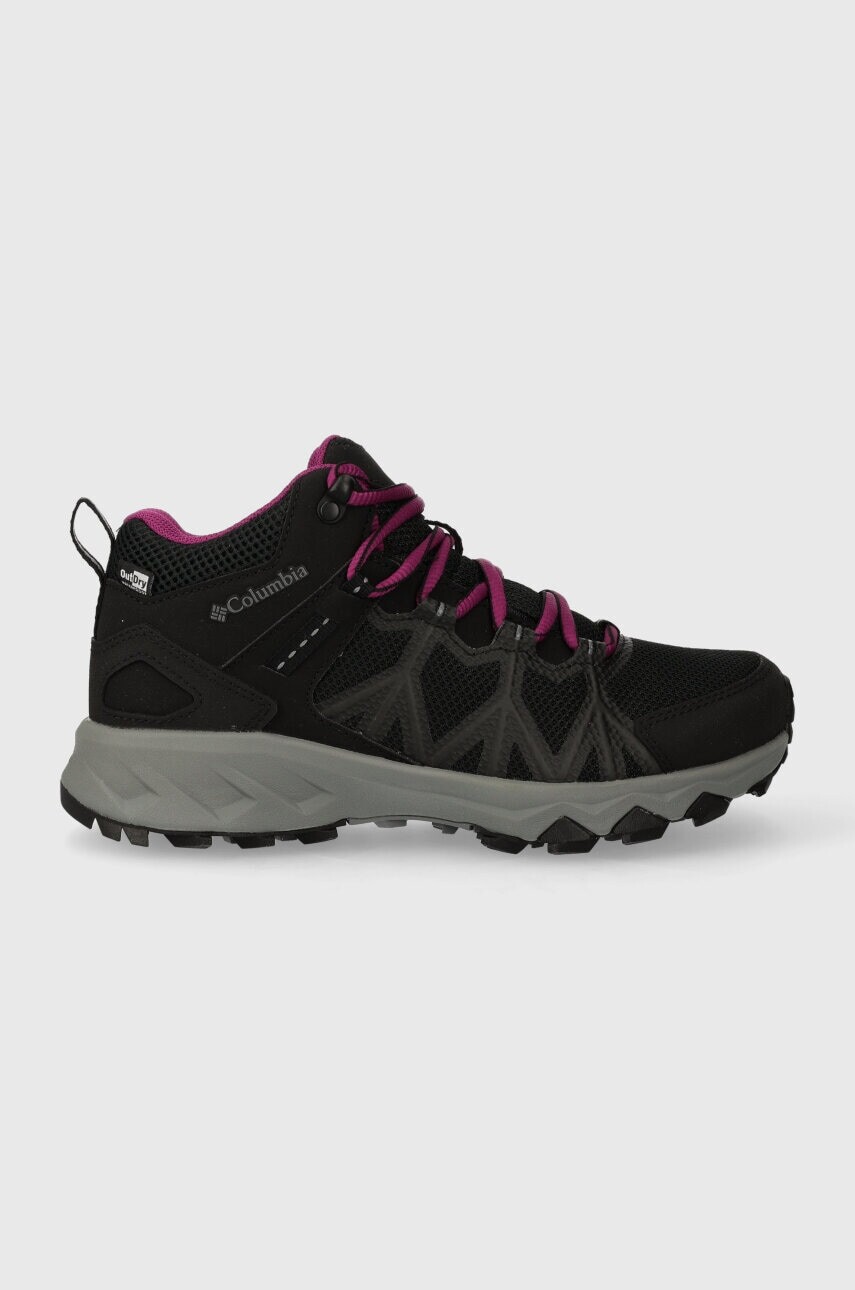 Topánky Columbia MID OUTDRY Peakfreak II dámske, čierna farba, 2005121