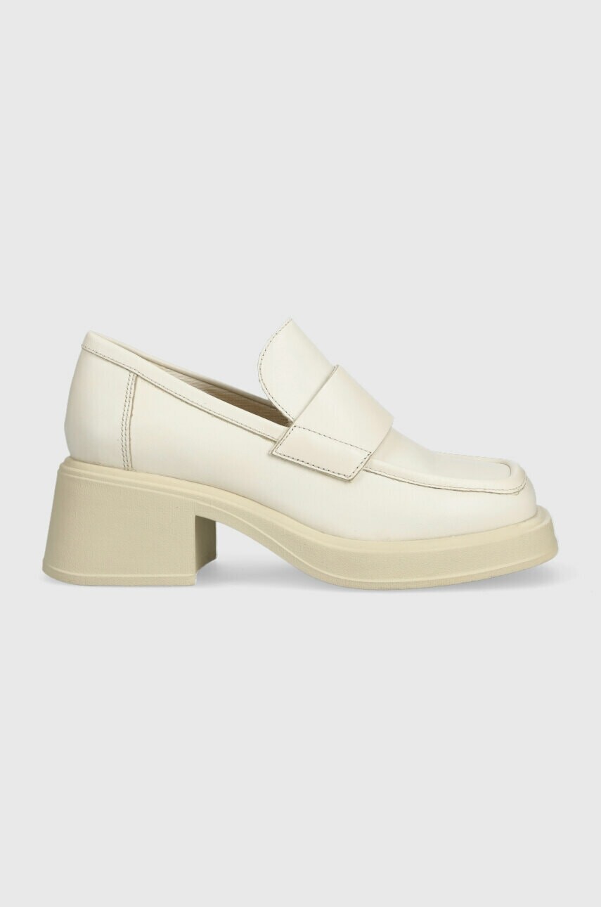 Kožené lodičky Vagabond Shoemakers DORAH dámske, béžová farba, na podpätku, 5542.001.02