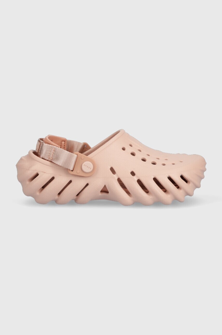 Detské šľapky Crocs ECHO CLOG K ružová farba