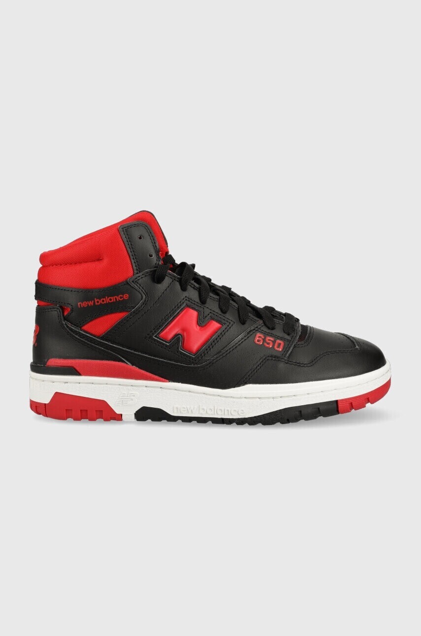 Kožené tenisky New Balance BB650RBR BB650RBR-RBR, čierna farba