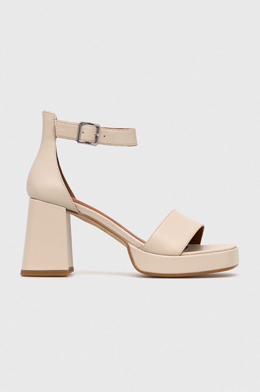 Kožené sandále Vagabond Shoemakers FIONA béžová farba, 5515.001.02