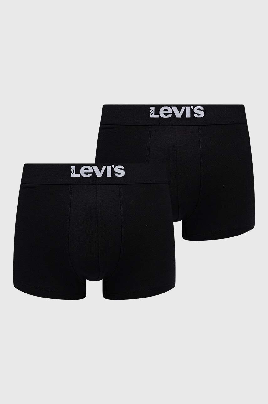 Boxerky Levi's 2-pak 37149.0805-001, pánske, čierna farba