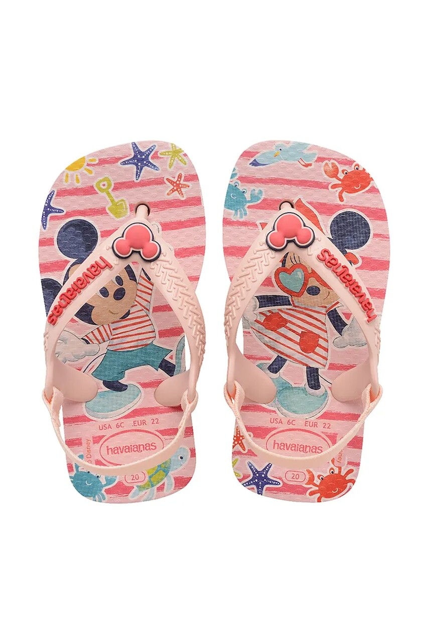 Detské sandále Havaianas DISNEY CLASSICS ružová farba