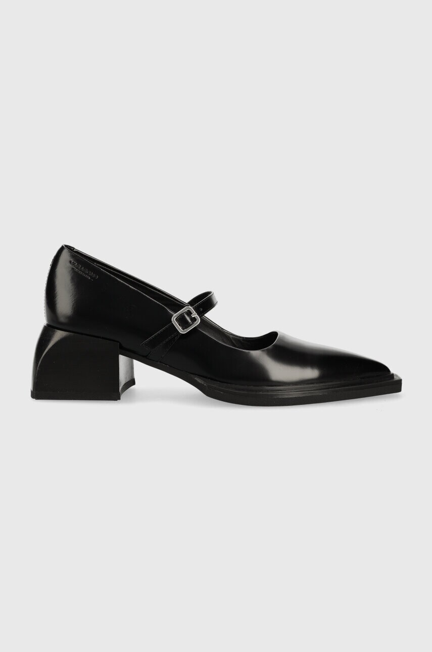 Kožené lodičky Vagabond Shoemakers Vivian čierna farba, na podpätku, 5553.004.20