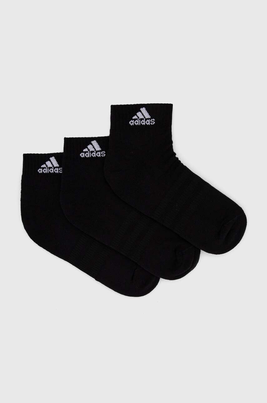 Ponožky adidas Performance 6-pak C SPW ANK 6P čierna farba, IC1291