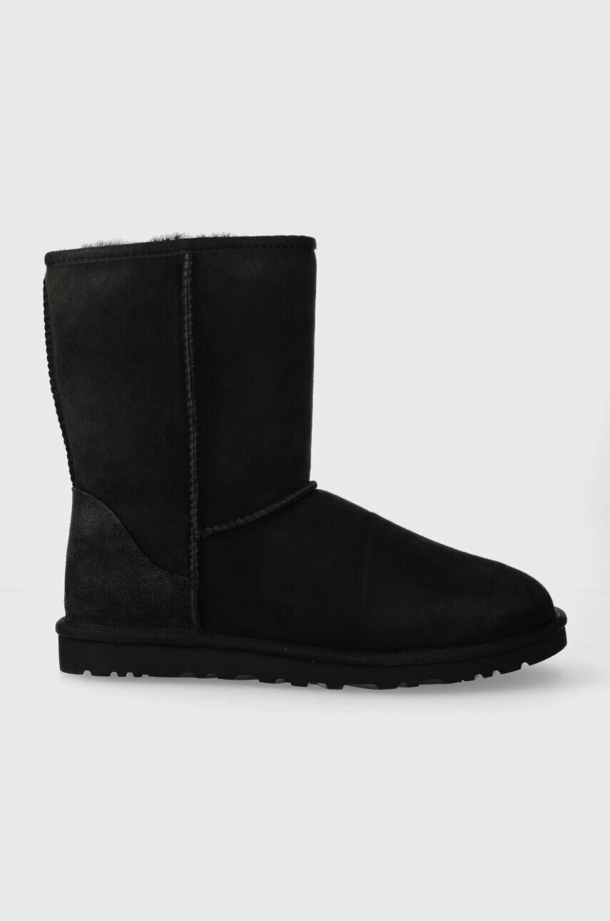 Semišové snehule UGG Classic Short čierna farba, 5800