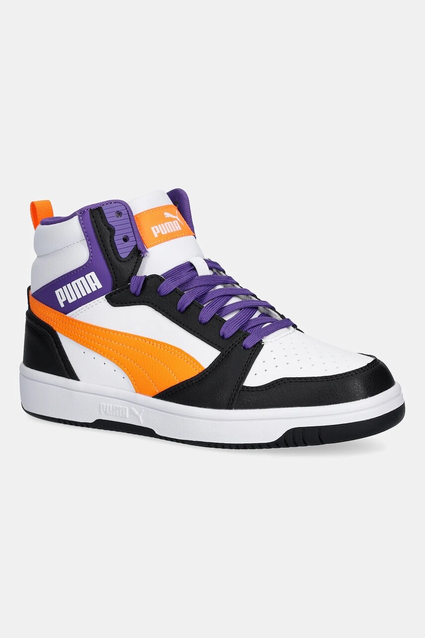 Detské tenisky Puma Rebound V6 Mid Jr modrá farba, 393831