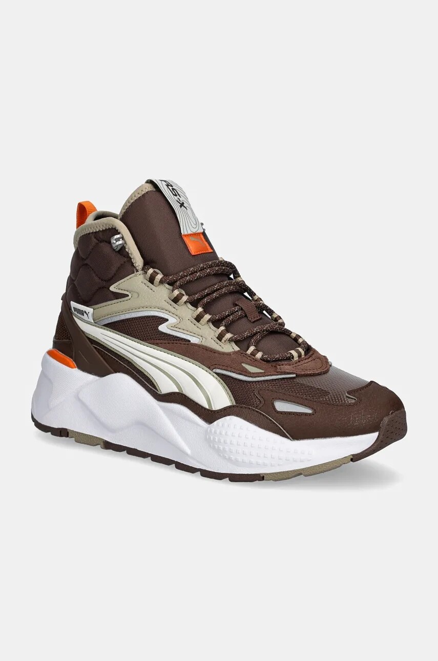 Tenisky Puma RS-X Hi hnedá farba