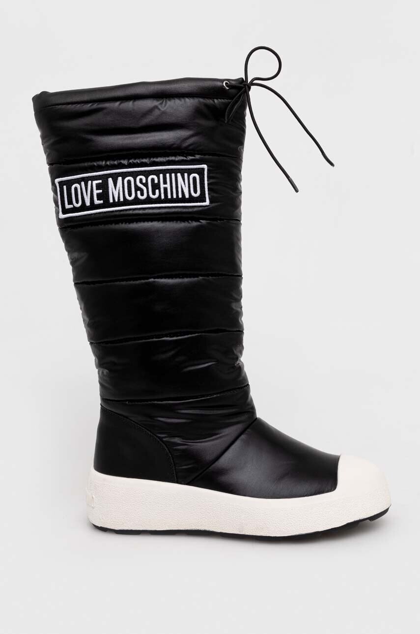 Snehule Love Moschino RACE50 čierna farba, JA15865H0HIN000A