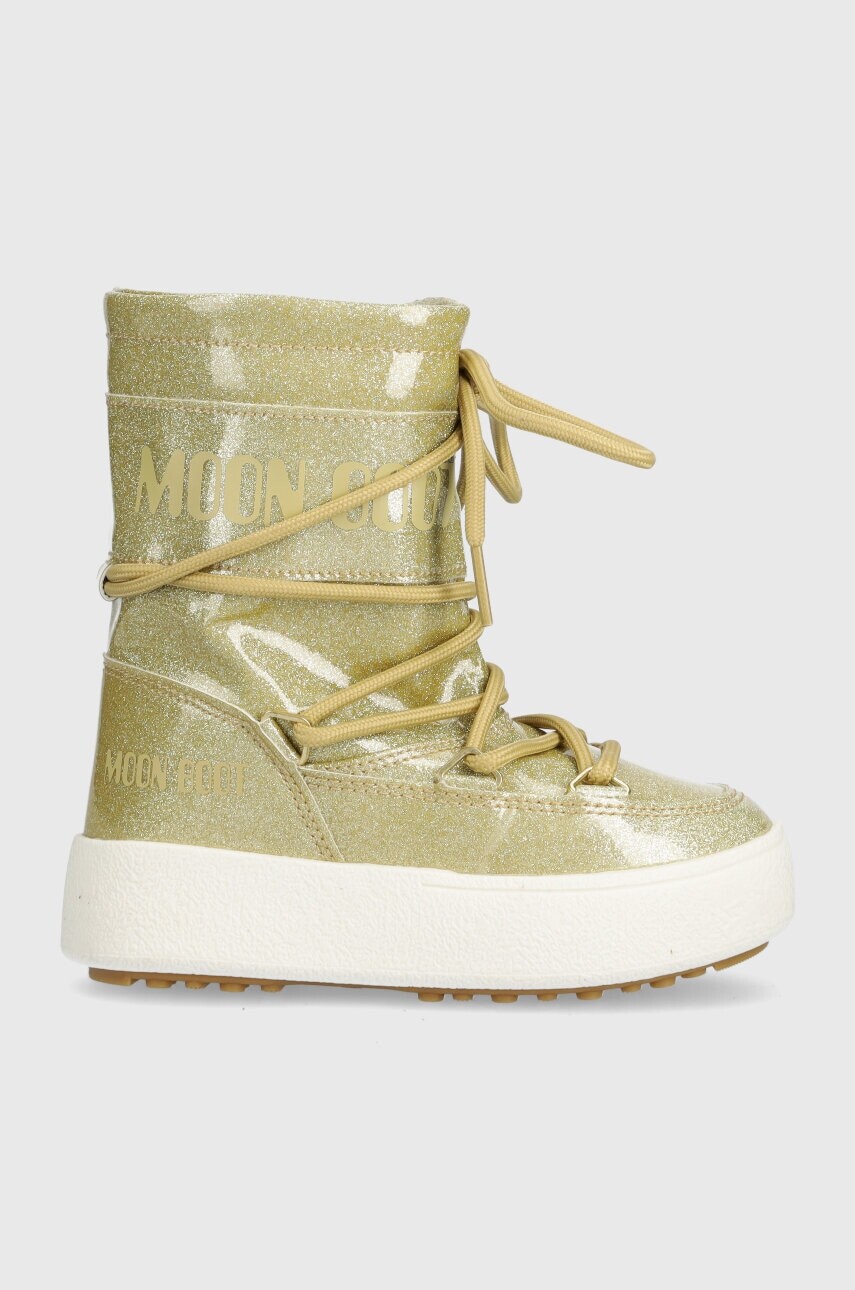 Detské snehule Moon Boot 34301000 MB JTRACK TUBE GLITTER zlatá farba