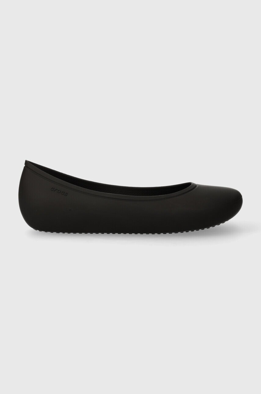 Baleríny Crocs Brooklyn Flat čierna farba, 203998