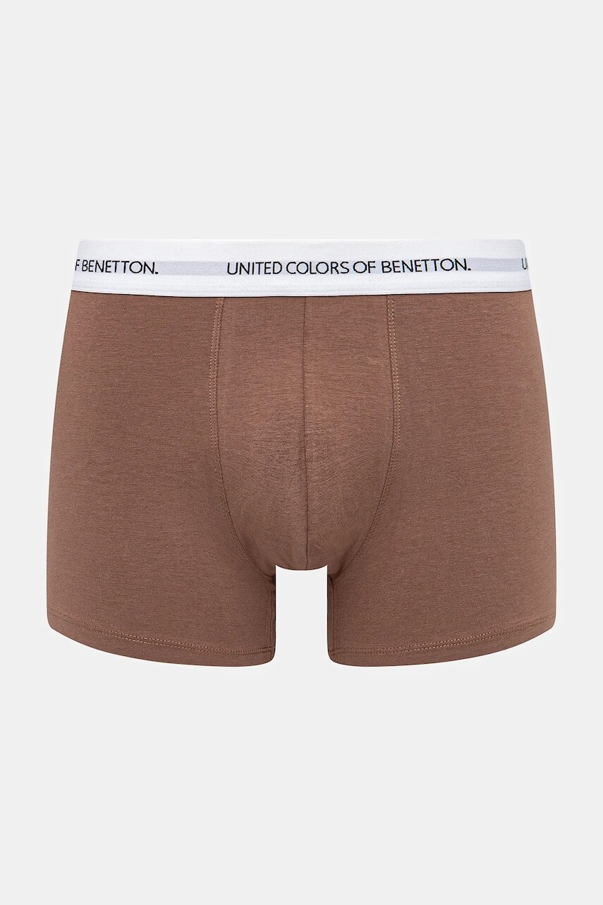 Boxerky United Colors of Benetton pánske, hnedá farba