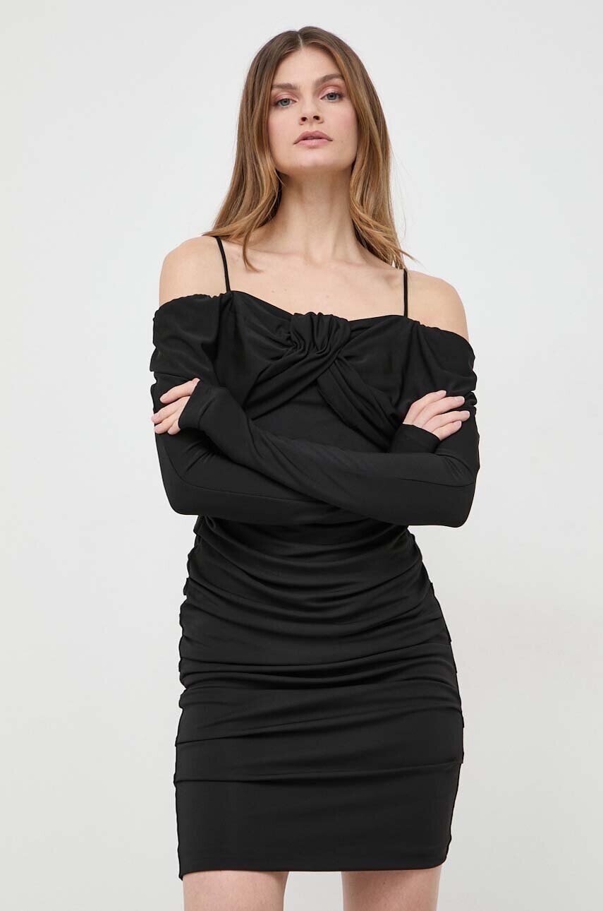 Šaty Marciano Guess GISELLE čierna farba, mini, priliehavé, 4RGK17 6207A