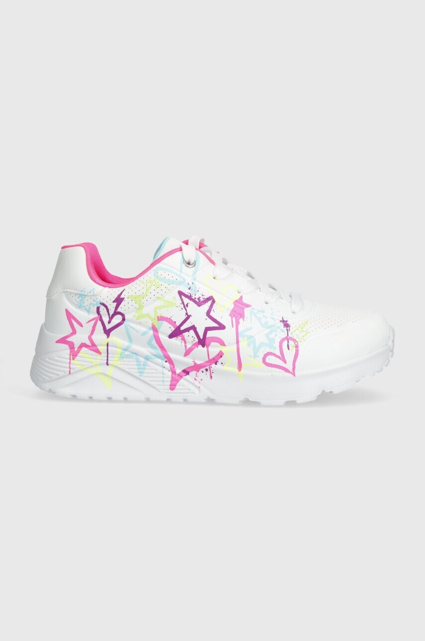 Detské tenisky Skechers UNO LITE MY DRIP biela farba