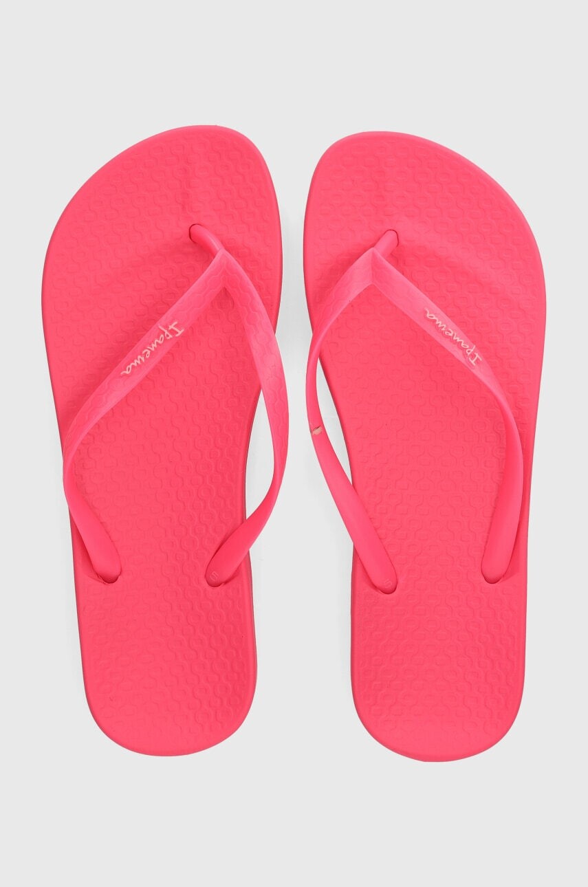 Žabky Ipanema ANAT COLORS dámske, ružová farba, na plochom podpätku, 82591-AG368