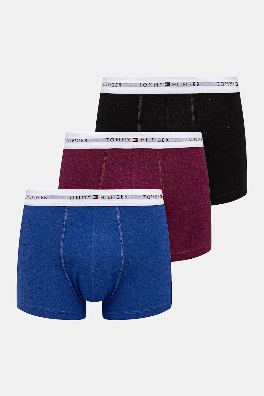 Boxerky Tommy Hilfiger 3-pak pánske, biela farba, UM0UM02761