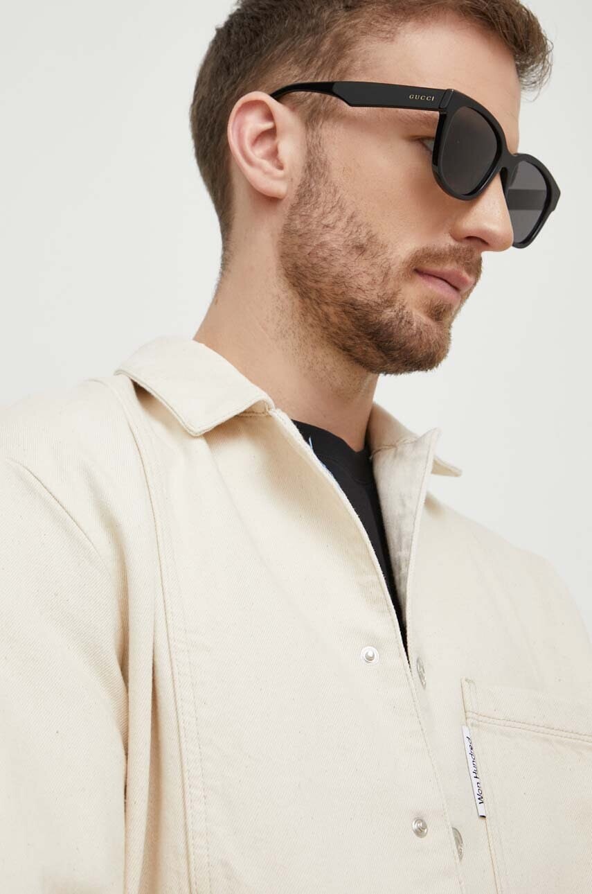 Slnečné okuliare Gucci pánske, čierna farba, GG1430SK