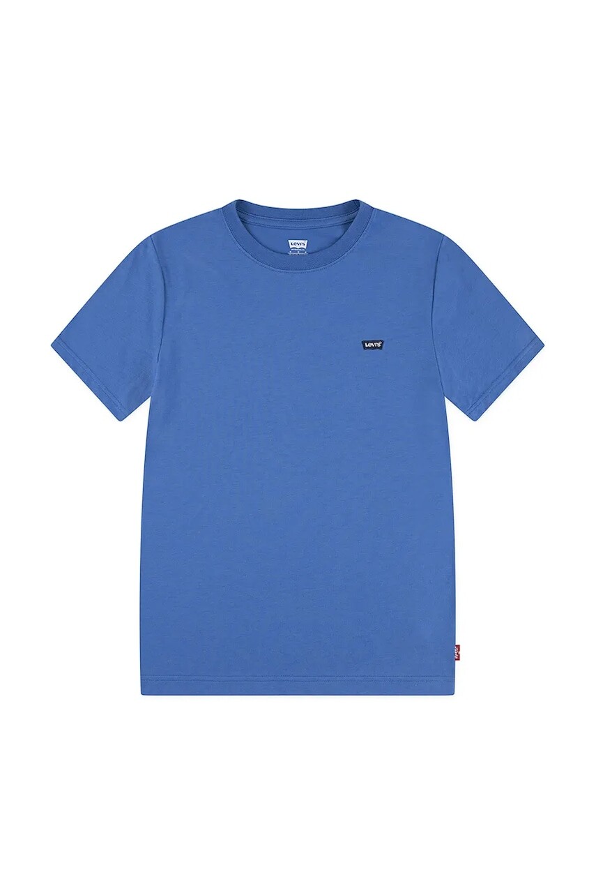 Detské bavlnené tričko Levi's LVB BATWING CHEST HIT tyrkysová farba, jednofarebné, 9EA100