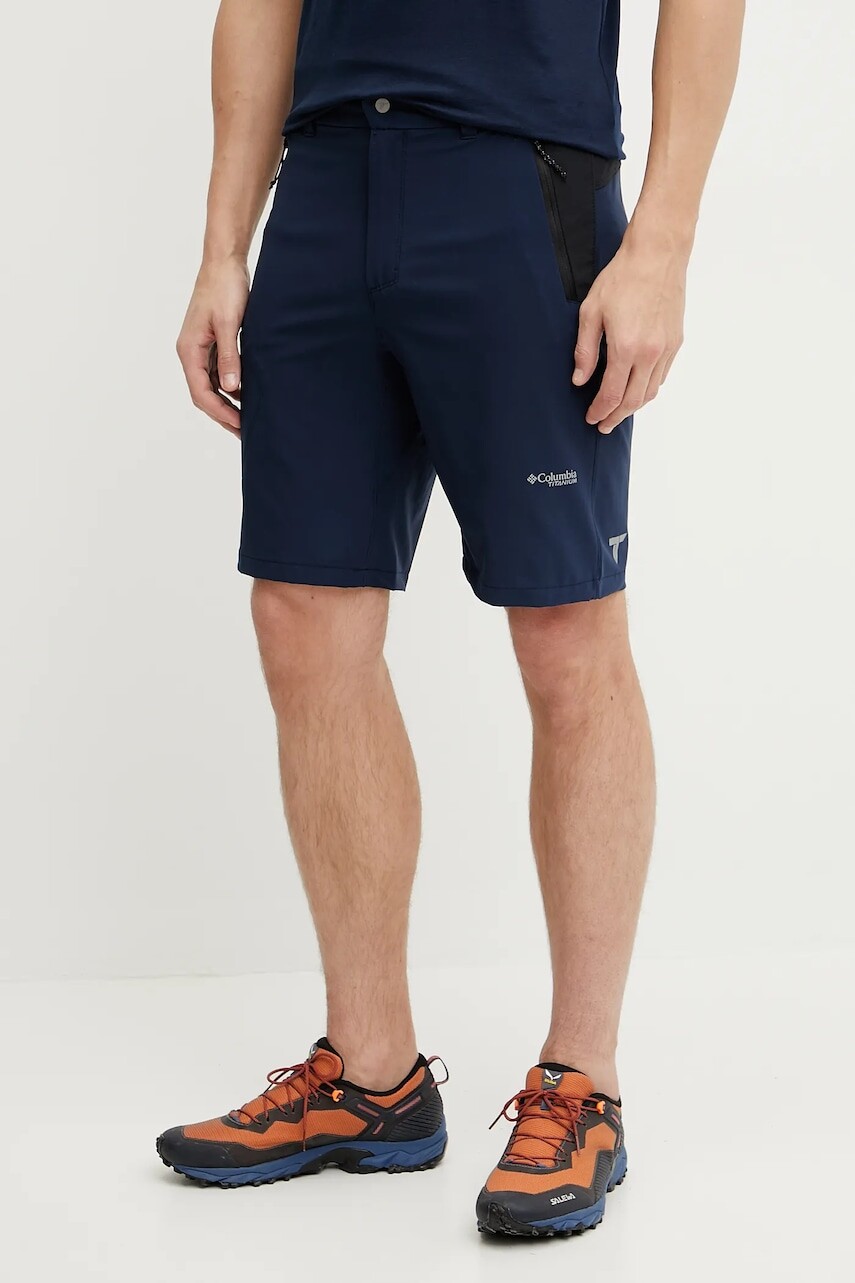 Turistické šortky Columbia Triple Canyon Short II čierna farba, 2071973