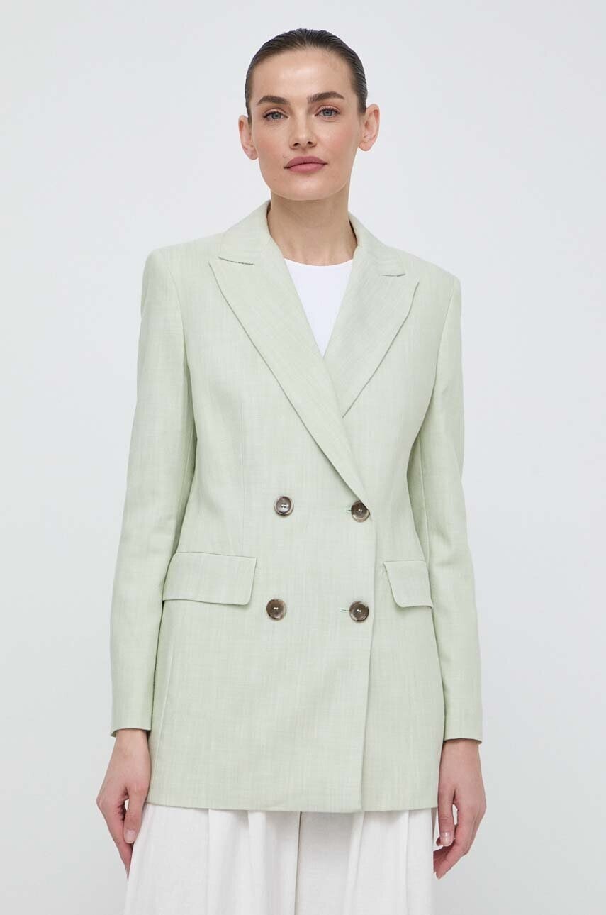 Sako Marella zelená farba,dvojradové,jednofarebné,2413041011200