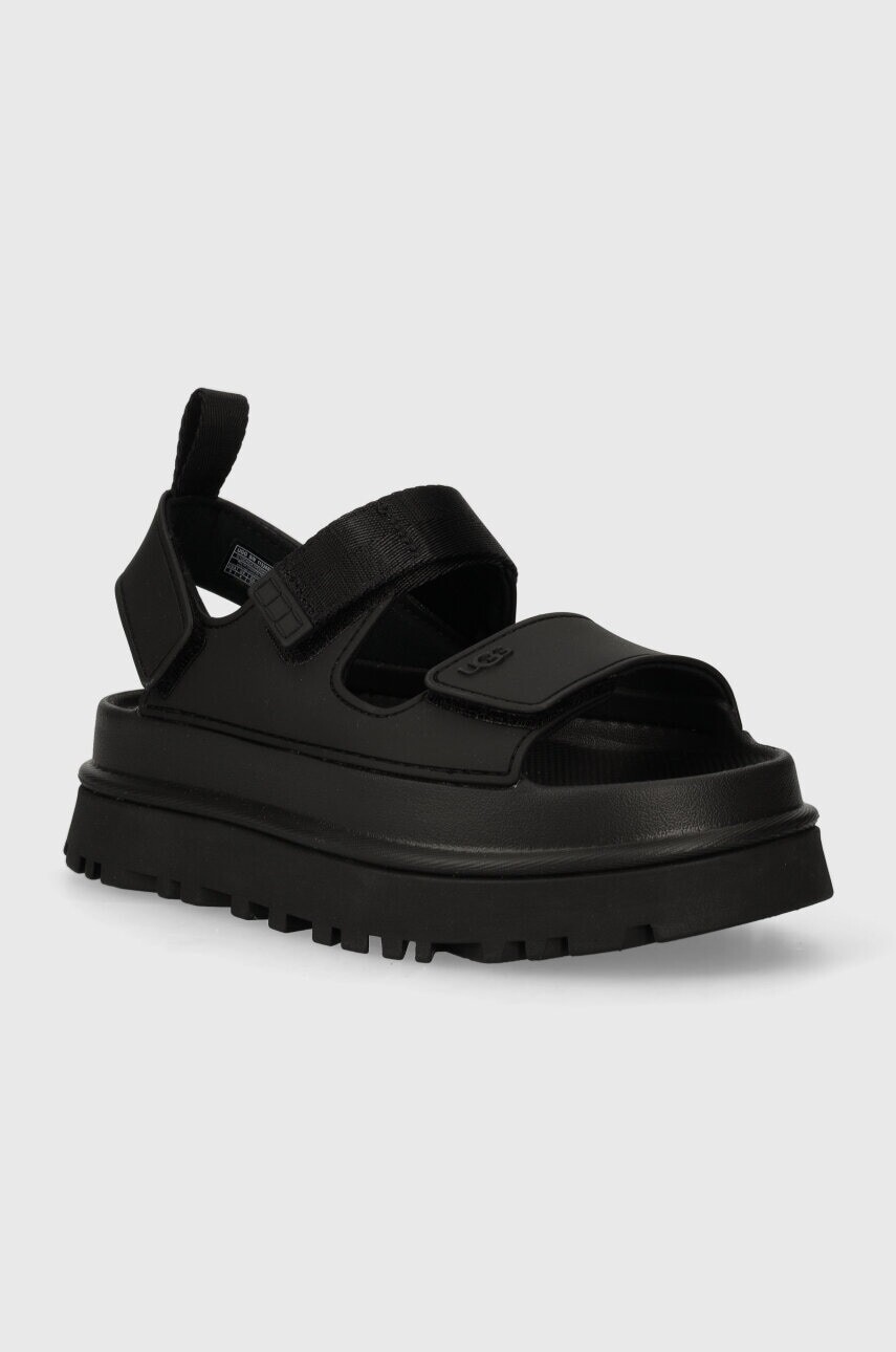 Sandále UGG Goldenglow čierna farba, na platforme, 1152685