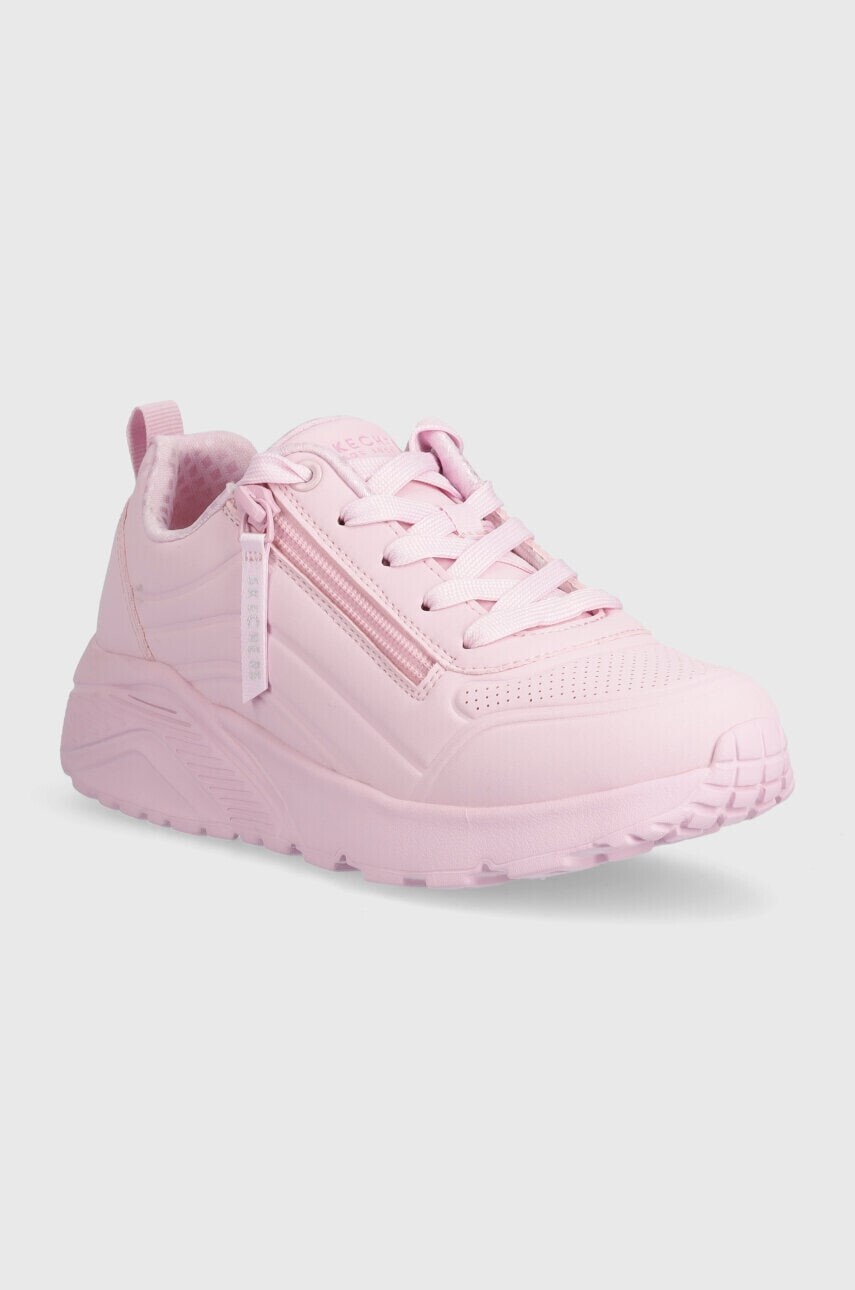 Detské tenisky Skechers UNO LITE EASY ZIP ružová farba