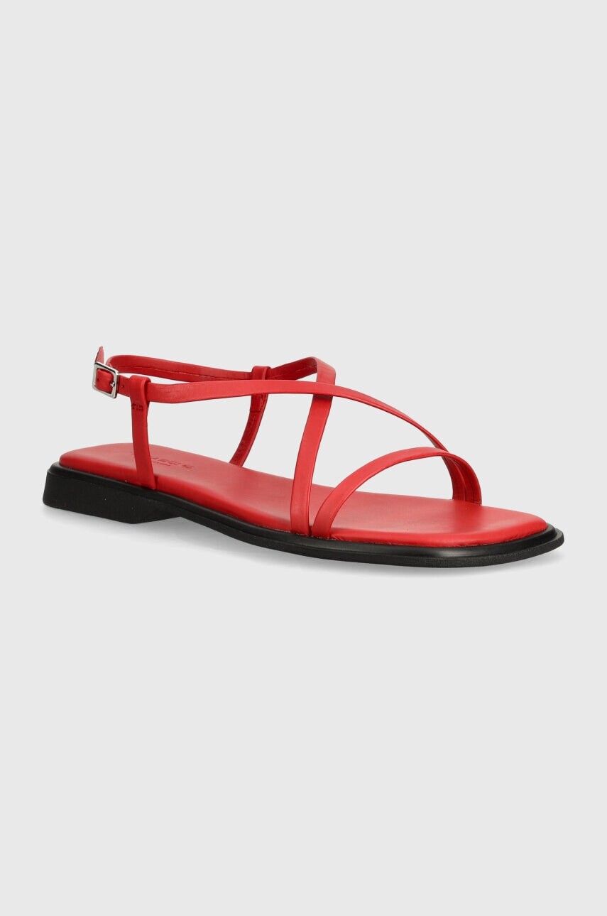 Kožené sandále Vagabond Shoemakers IZZY dámske, červená farba, 5713-201-48