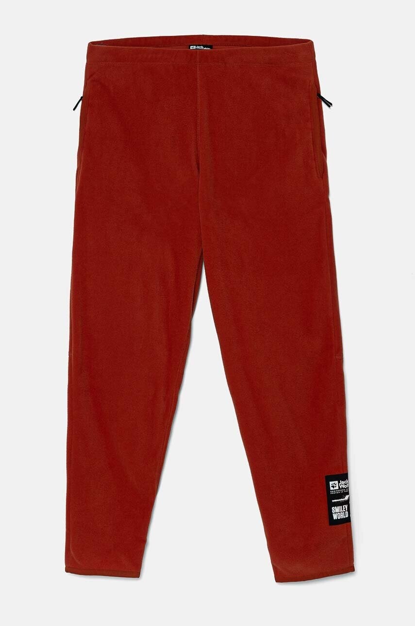 Detské tepláky Jack Wolfskin hnedá farba, jednofarebné, A60303