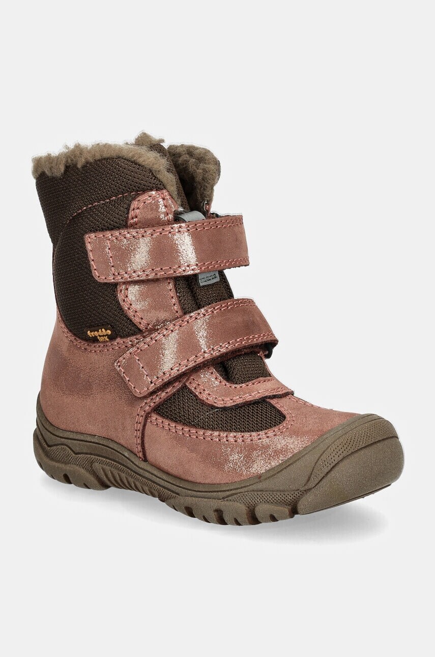 Detské zimné topánky Froddo LINZ WOOL TEX HIGH ružová farba, G3160229