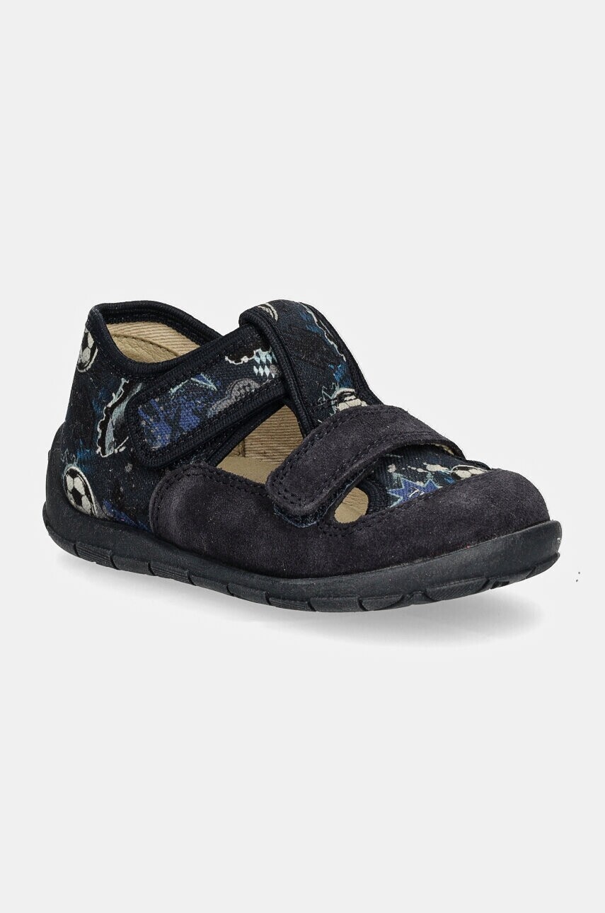 Detské papuče Froddo CLASSIC SLIPPERS tmavomodrá farba, G1700400