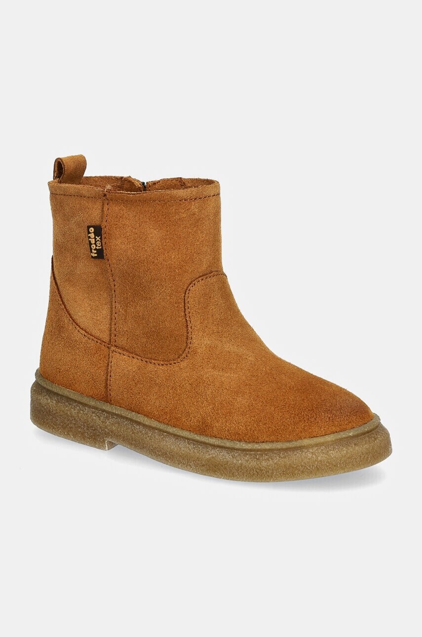 Detské zimné semišové topánky Froddo WRENY WOOL TEX hnedá farba, G2160081