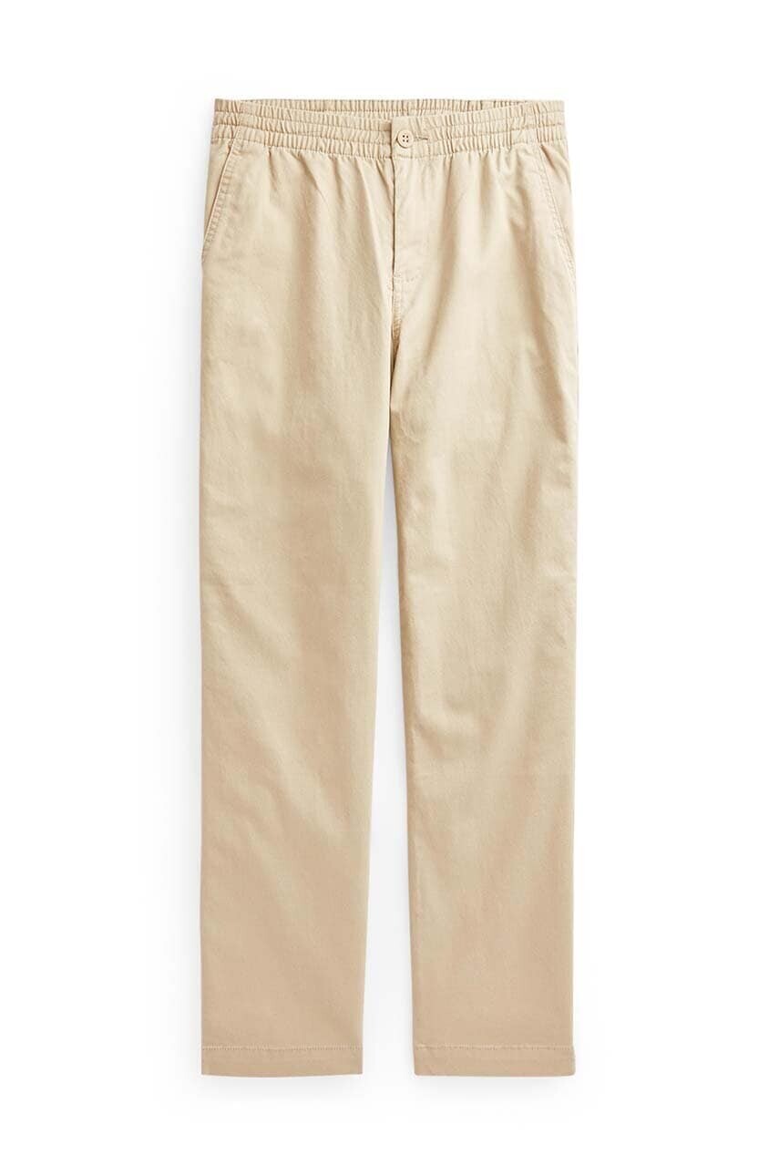 Detské nohavice Polo Ralph Lauren béžová farba, jednofarebné, 323855803001