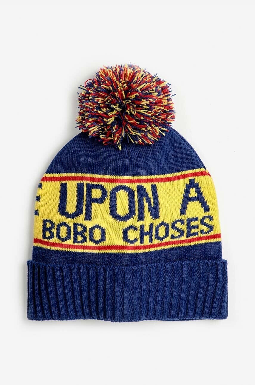 Detská čiapka Bobo Choses Once Upon a Time tmavomodrá farba biela, 224AI032