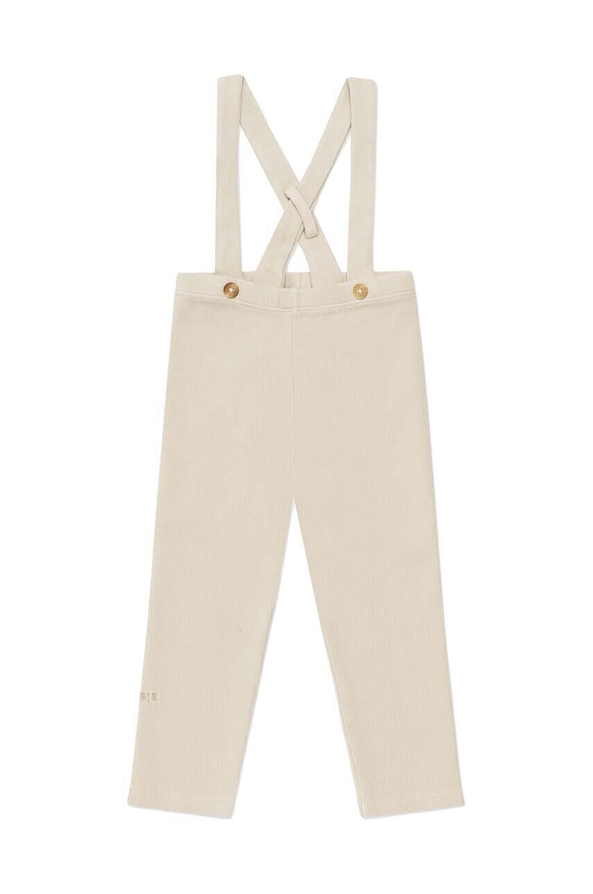 Legíny pre bábätká Donsje Deno Leggings béžová farba, jednofarebné, 3035100