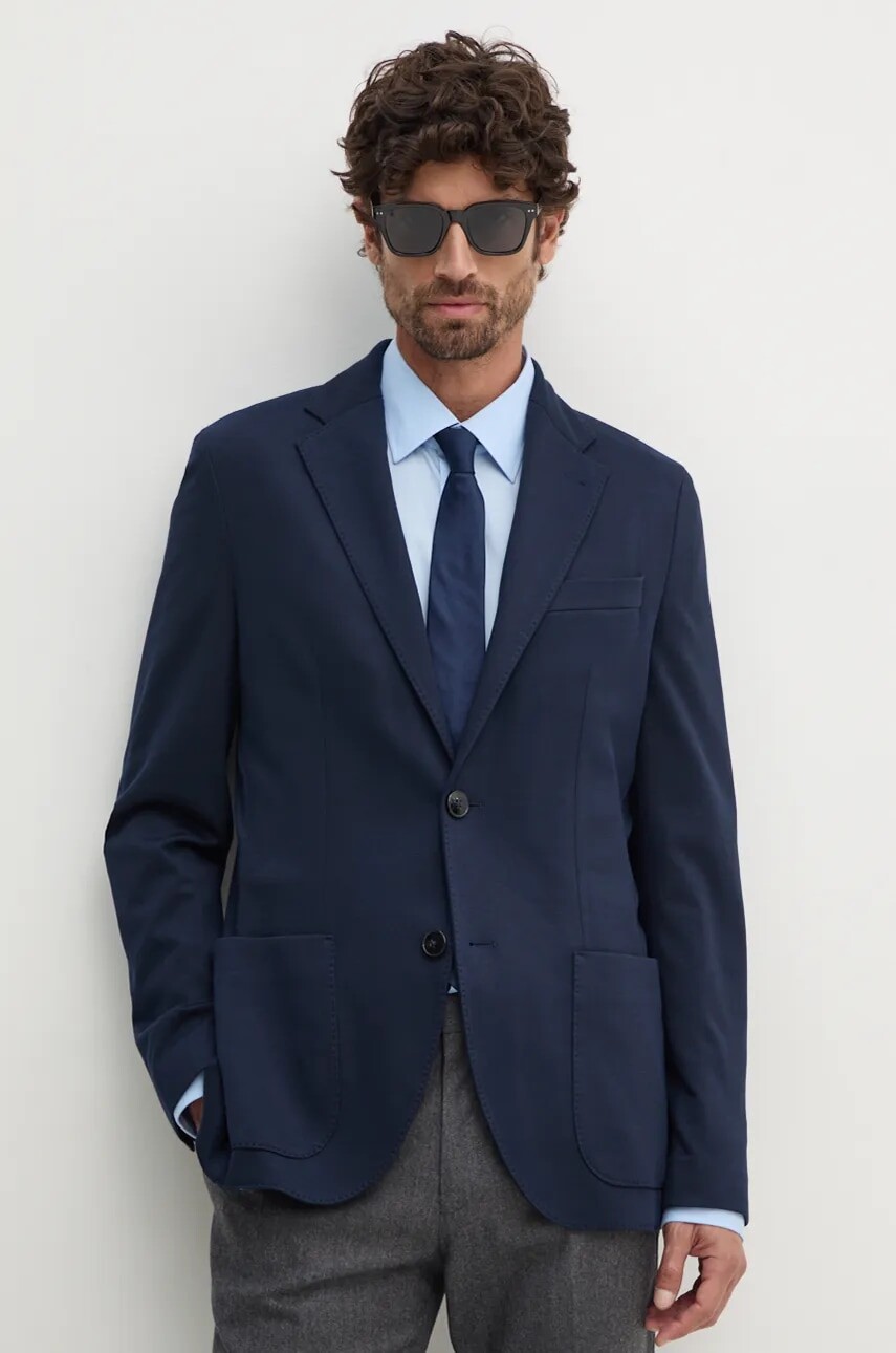 Sako Tommy Hilfiger pánske, tmavomodrá farba, MW0MW35849