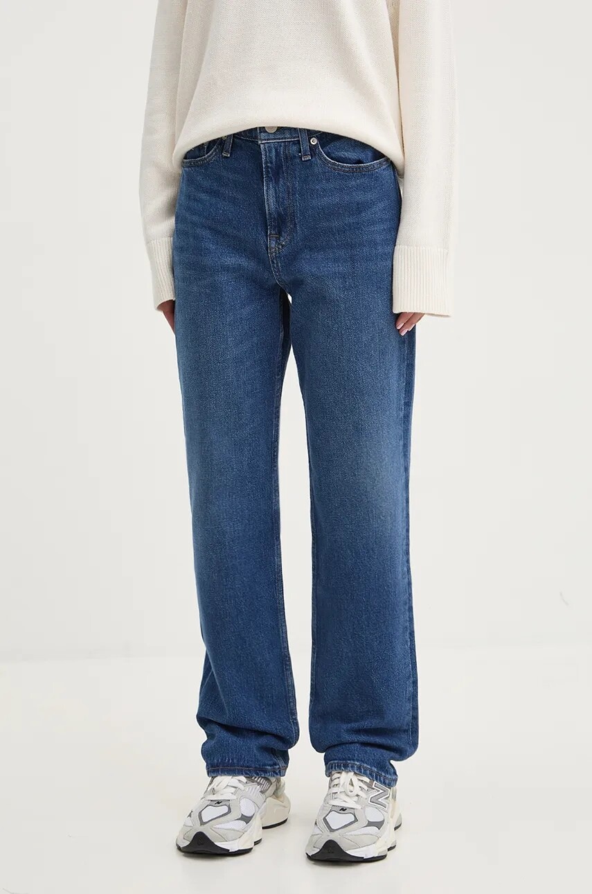 Rifle Tommy Jeans dámske, vysoký pás, DW0DW19600