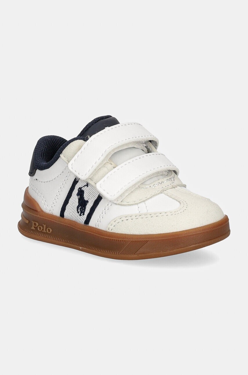 Detské tenisky Polo Ralph Lauren HERITAGE COURT III EZ T-TOE biela farba, RL00503100