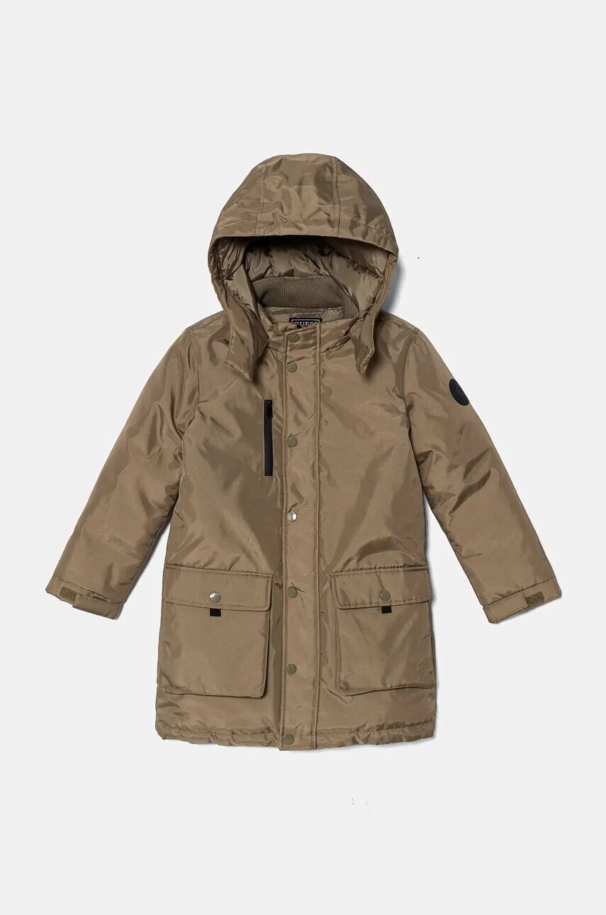 Detská bunda Guess zelená farba, L4BL15 WDH90