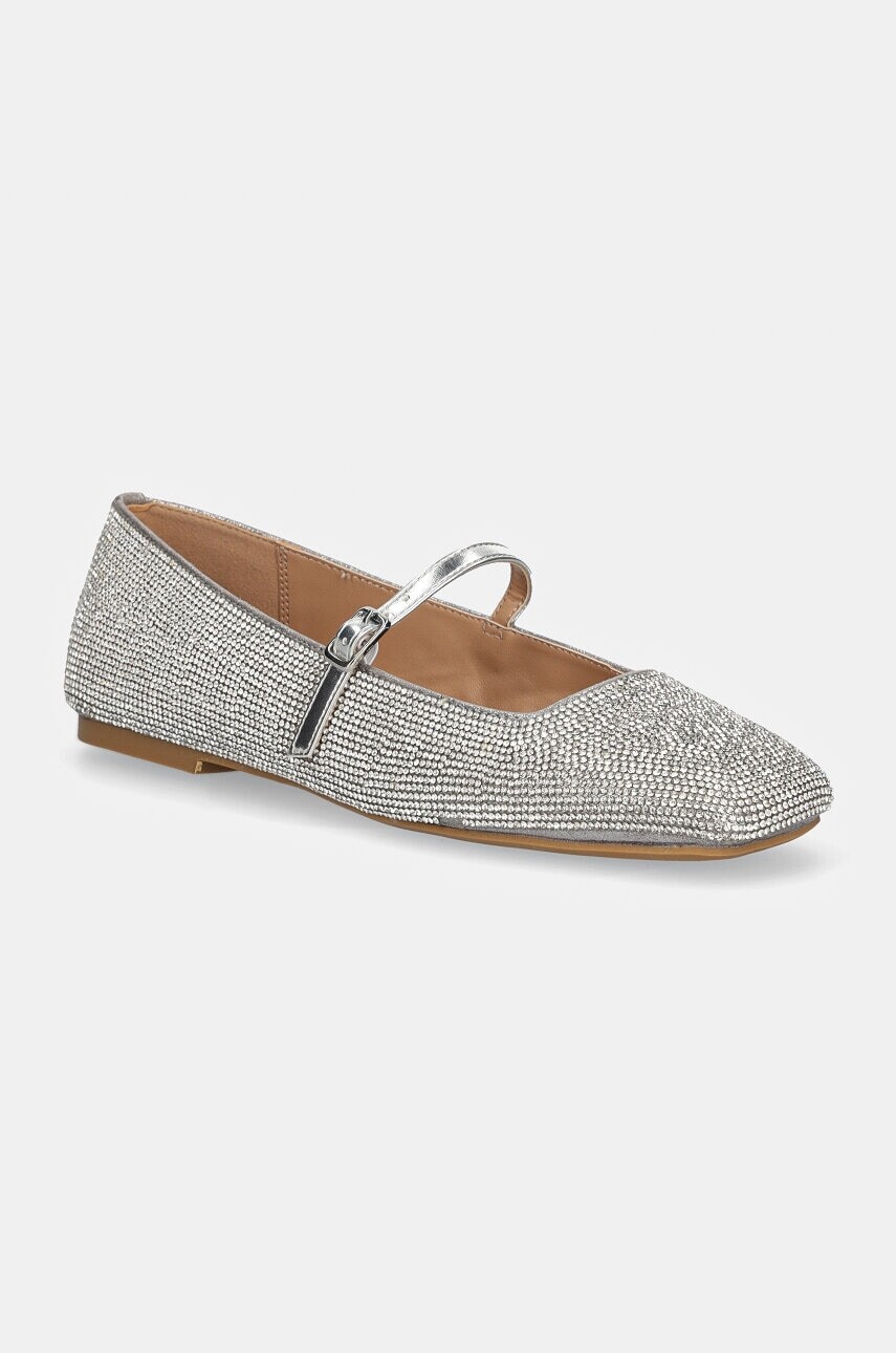 Baleríny Steve Madden Ezri-R strieborná farba, SM11003245