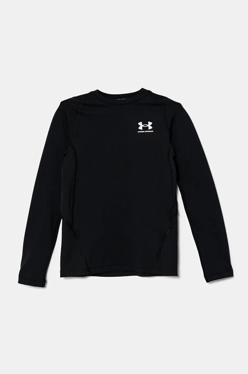 Detské tričko s dlhým rukávom Under Armour CG LS čierna farba, jednofarebné, 1366372