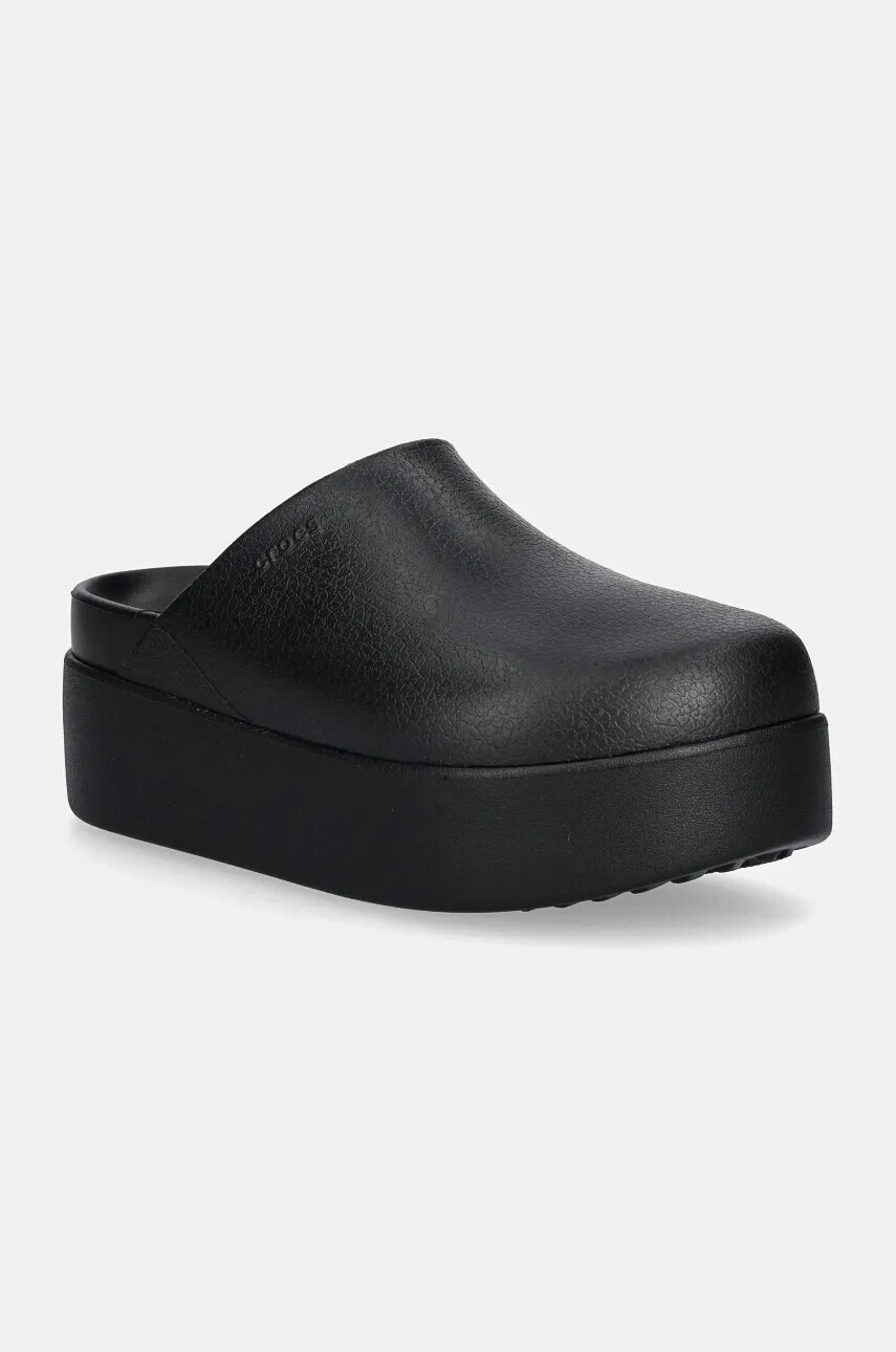 Šľapky Crocs Dylan Platform Clog dámske, čierna farba, na platforme, 209869