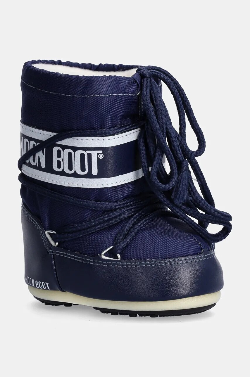 Detské snehule Moon Boot ICON MINI NYLON tmavomodrá farba, 80D1400430